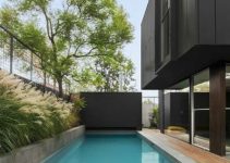 Los espacios de una casa minimalista con alberca 2022