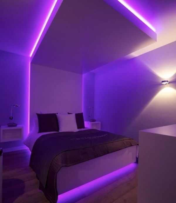 cuartos decorados con luces led efectos de amplitud