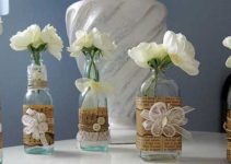 5 ideas de floreros con botellas de vidrio para decorar