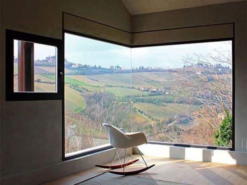 casas con ventanas modernas panoramicas