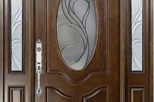 decoración para puertas de entrada vitral