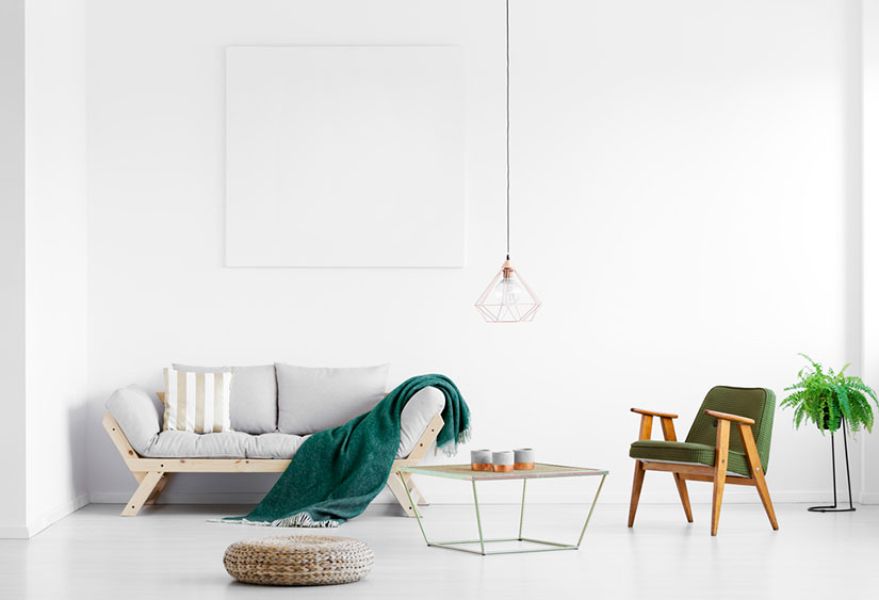 interiores minimalistas casas pequeña salas