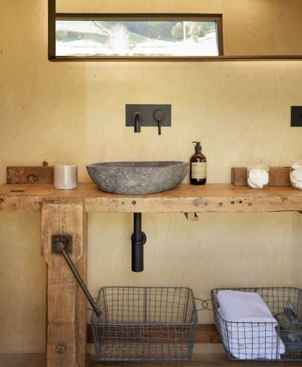 diseños de cuartos de baño madera